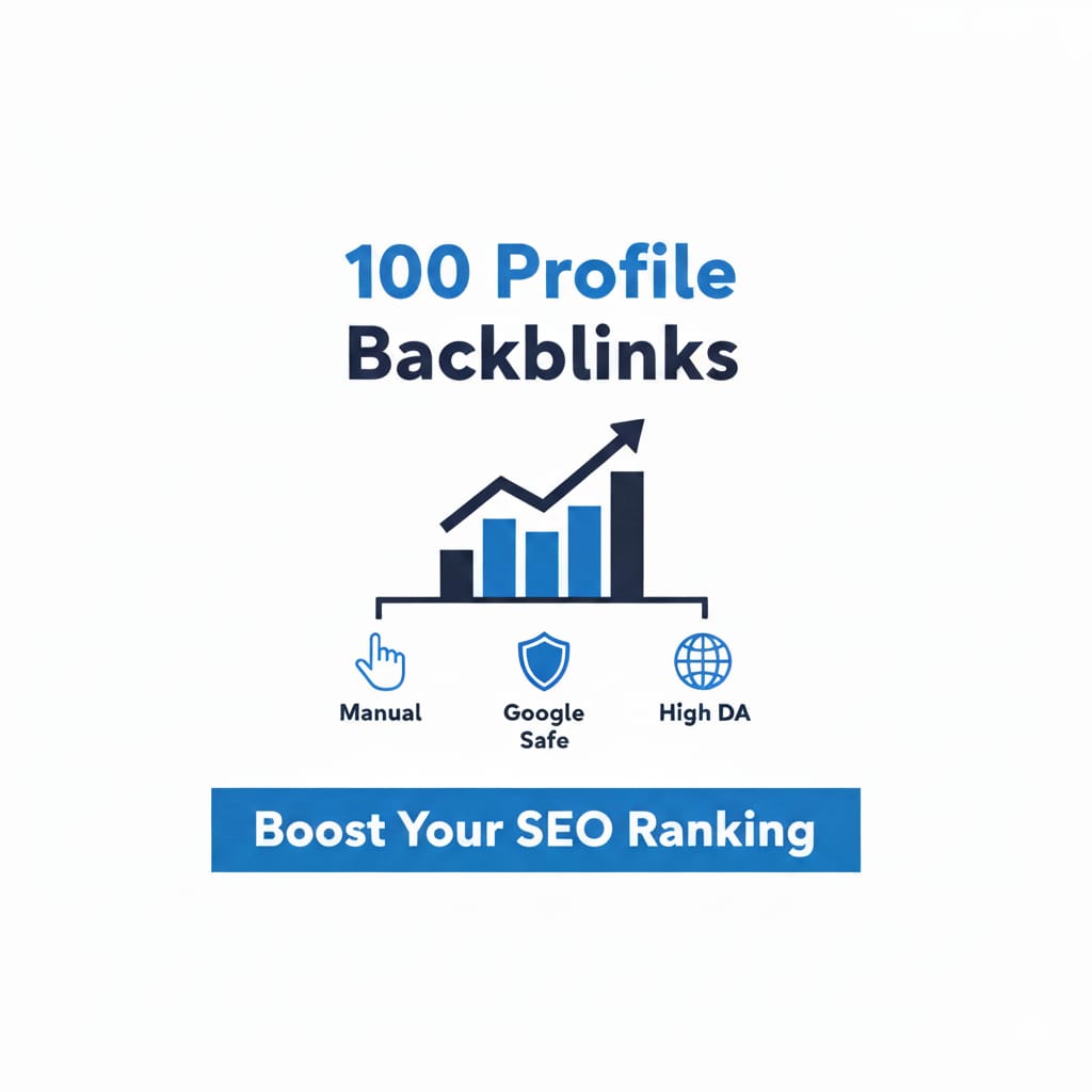 I will create 100 high authority manual profile backl...