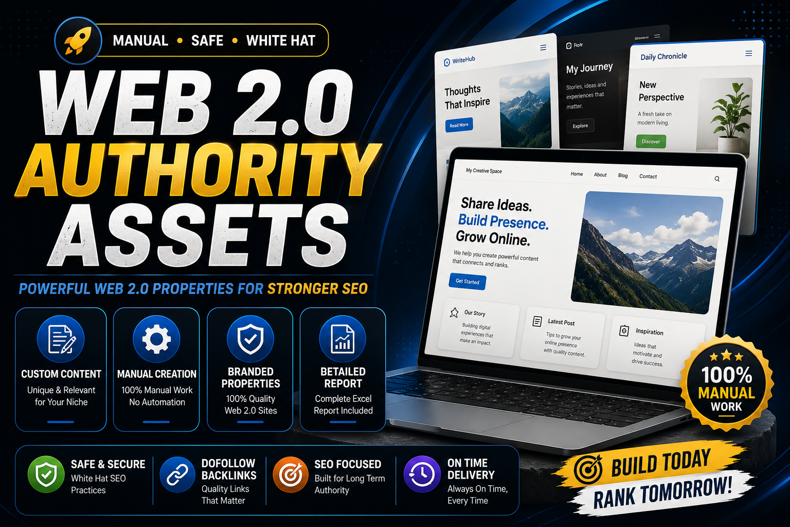 I Will Build Branded Web 2.0 Authority Assets for Long Term SEO