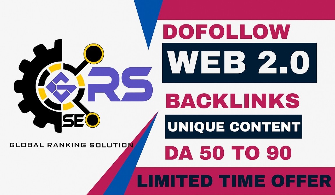 I will create 50 High Authority Web 2.0 Backlinks For High DA PA Sites