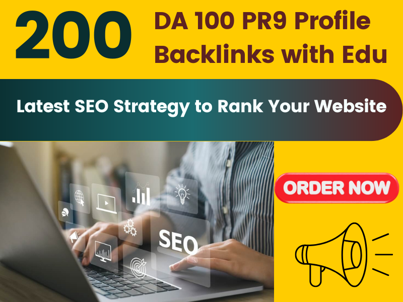 200 Powerful Unique Domain High DA and PR SEO Profile...