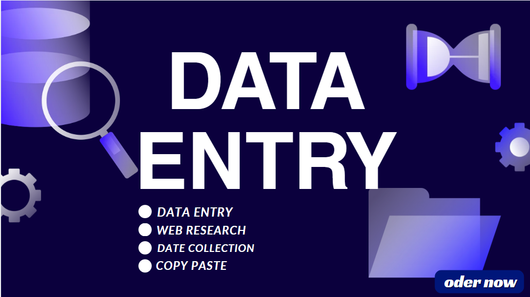 I Will Do Fast and Accurate Data Entry, Copy Paste and Web Research