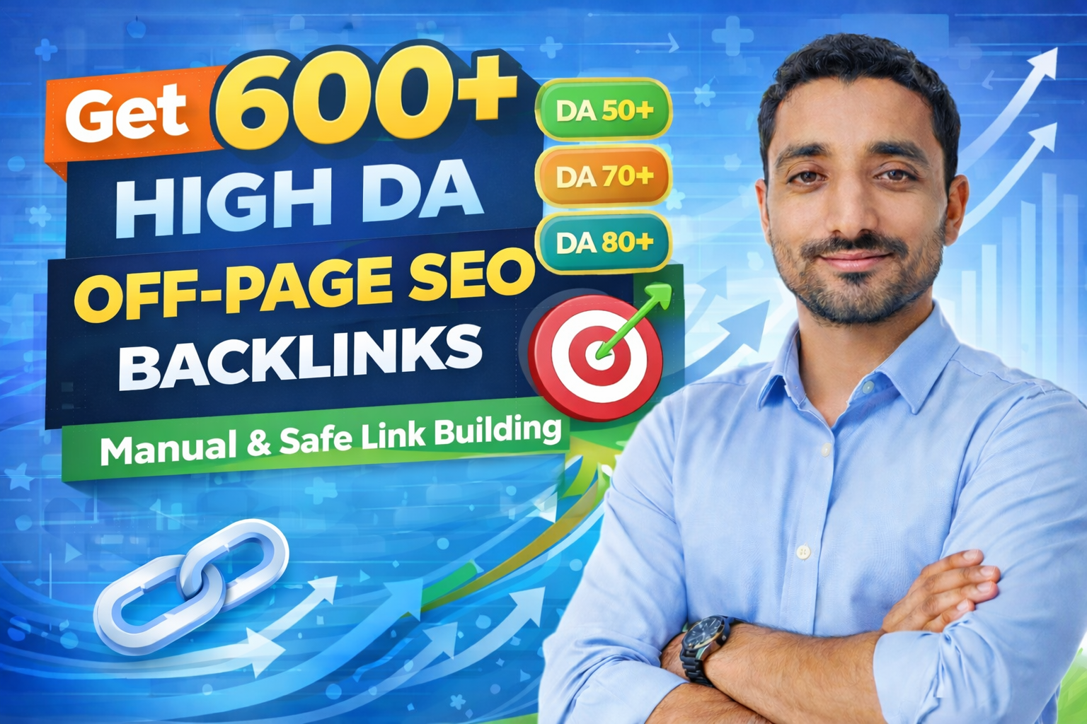Get 600+ High DA Mix Backlinks Manual Safe Off Page SEO Backlinks rank on Google
