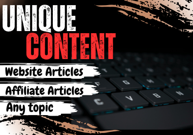 I will write 5 unique, plagiarism-free, SEO-friendly 1000+ word articles