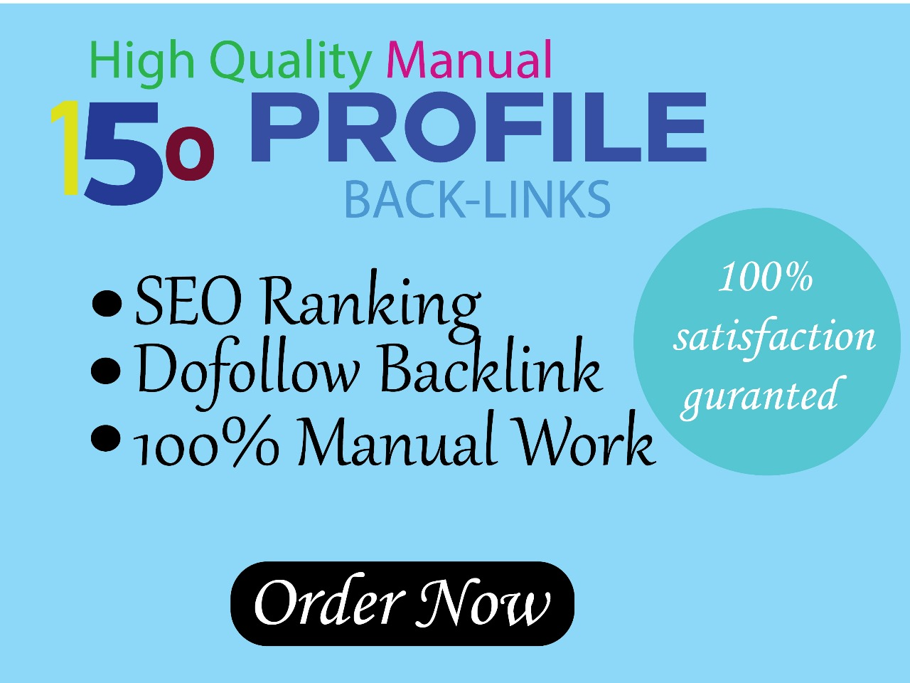 150 High Authority Profile Backlinks | 100% Manual, White Hat & Safe SEO