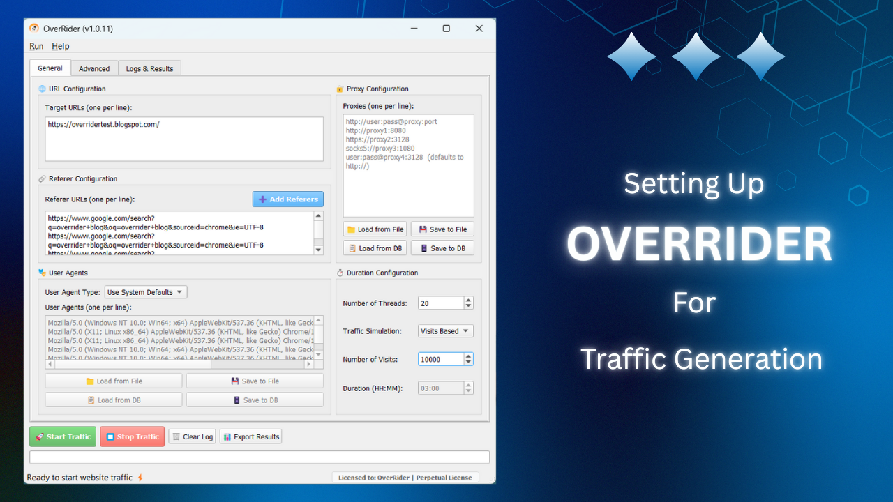 OVERRIDER Advanced Traffic Bot Generate Unlimited ORGANIC Traffic