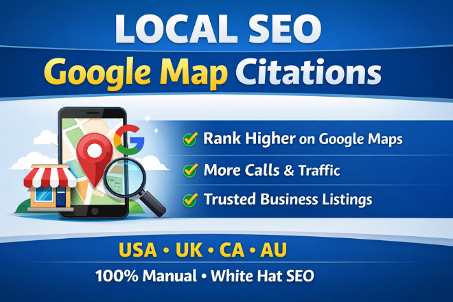 local SEO and build high quality google map citations