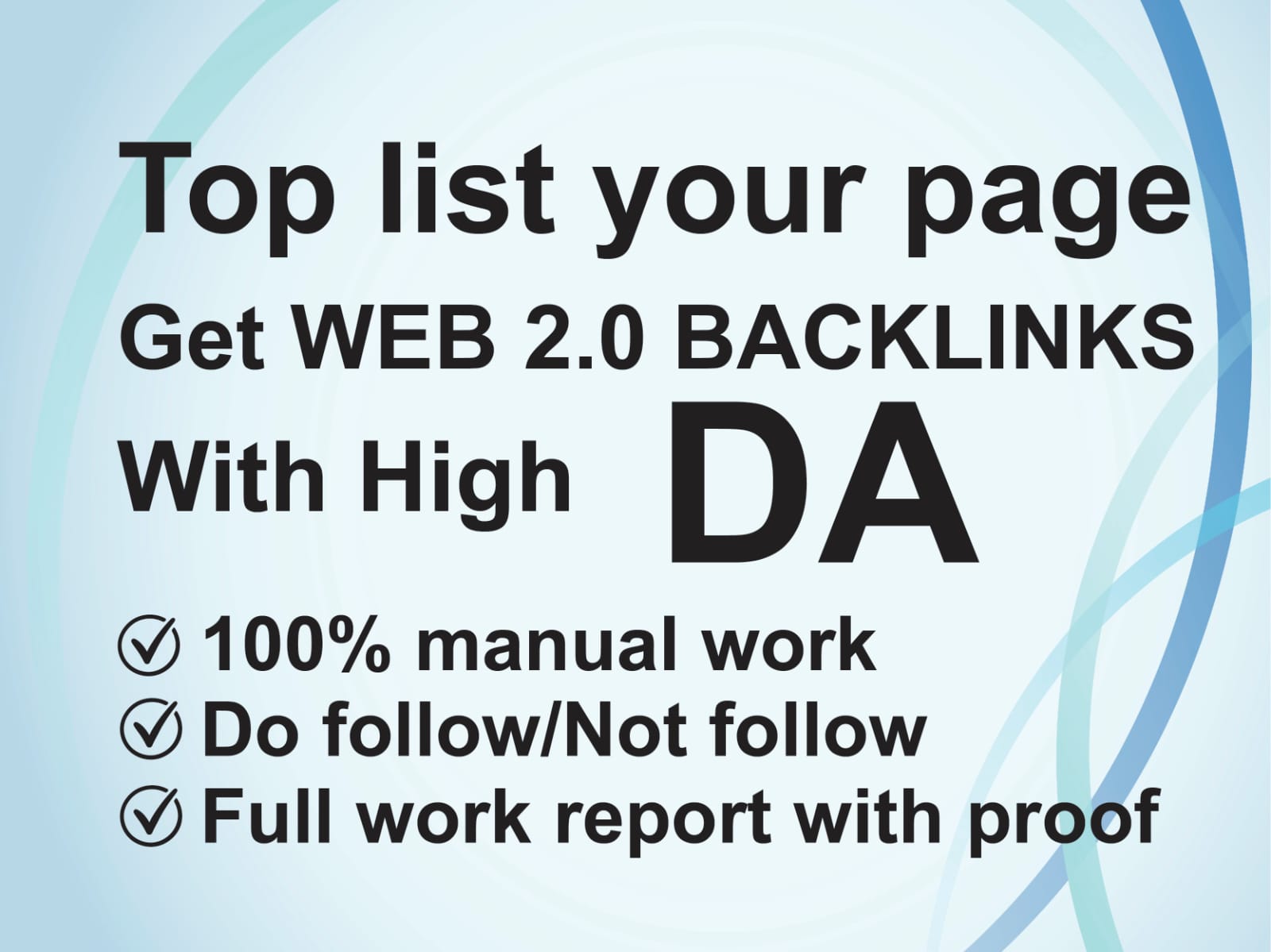 manual web 2.0 backlink service boost rankings, DA, ...