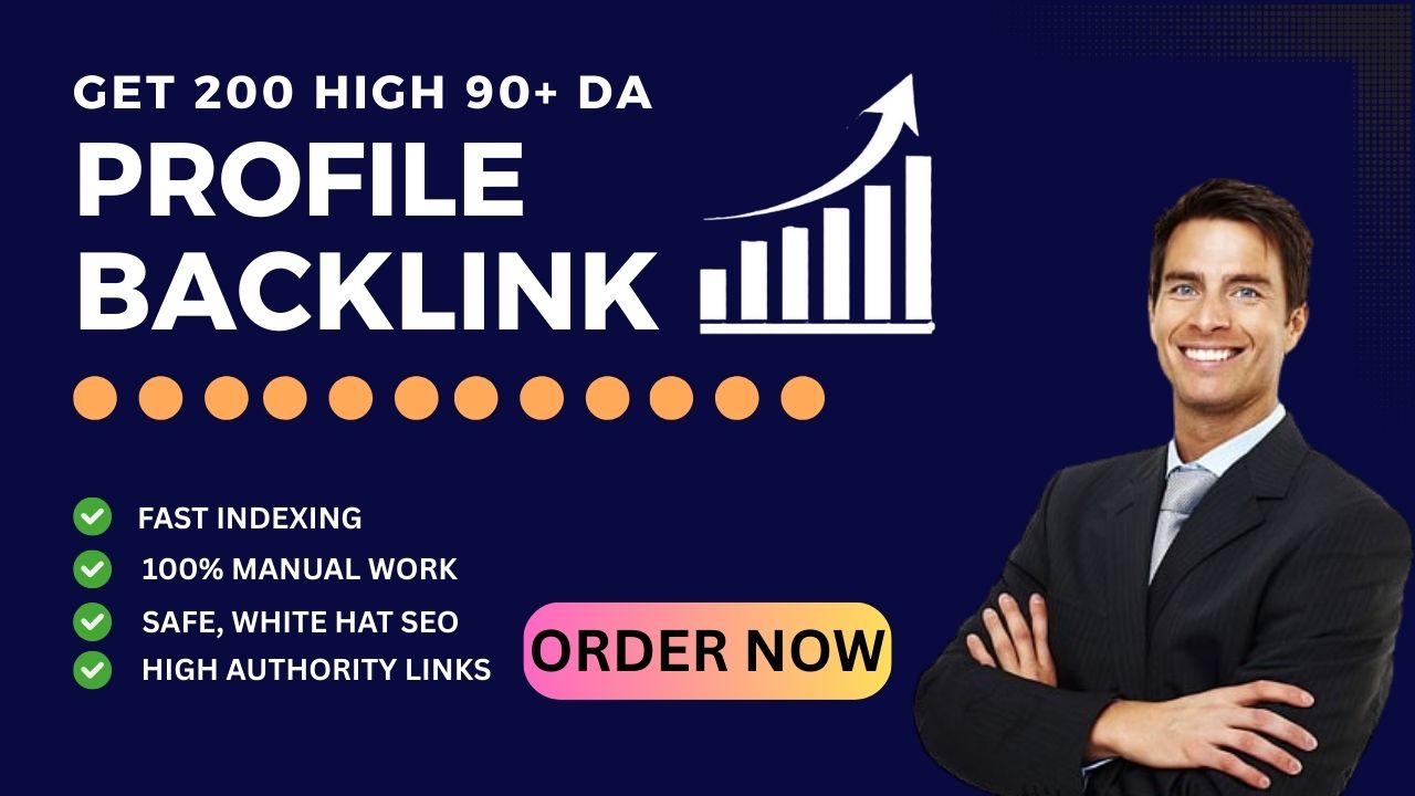 I will handcraft 200+ authoritative SEO profile backl...