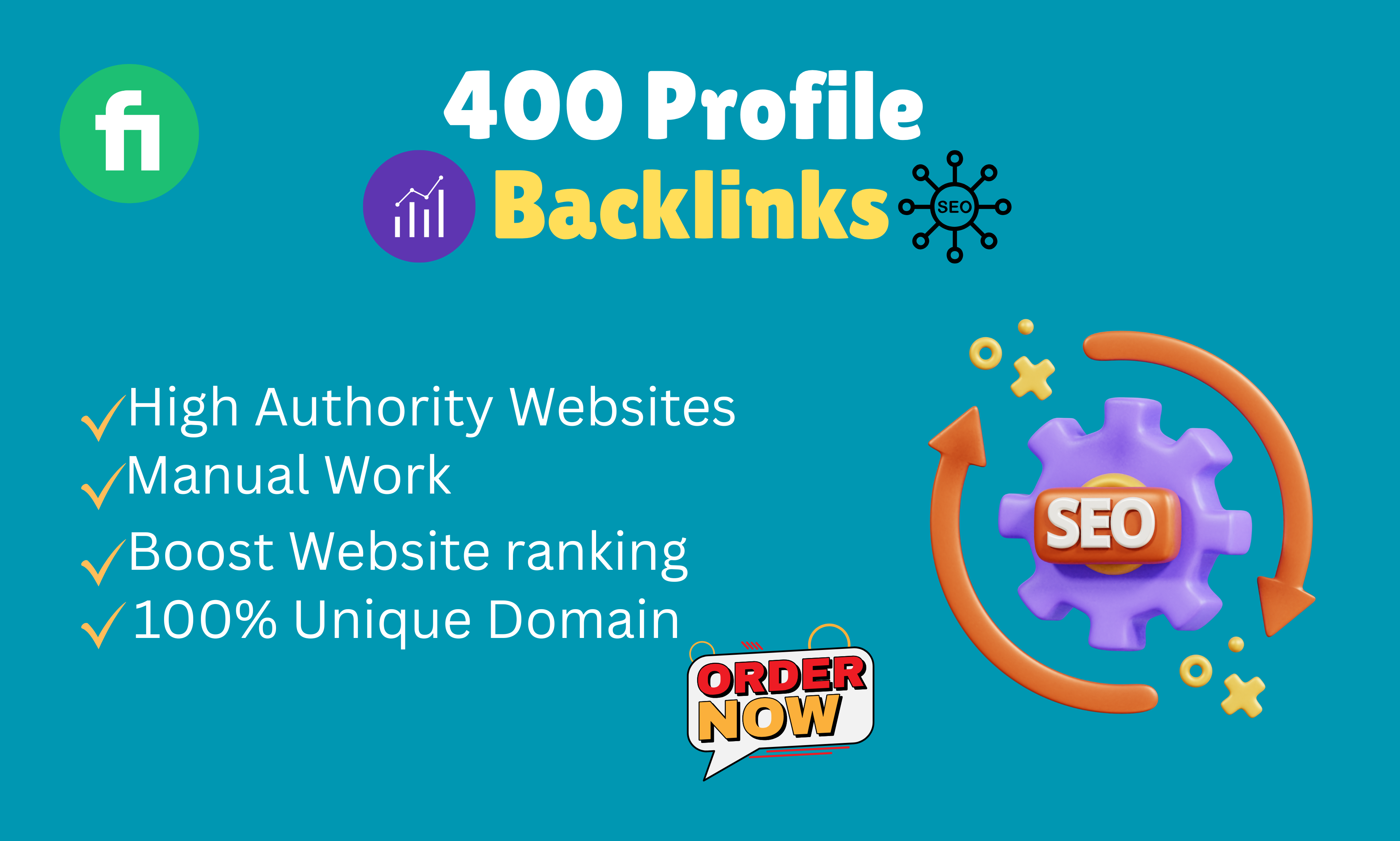 I will 400 SEO profile backlinks high quality da link...