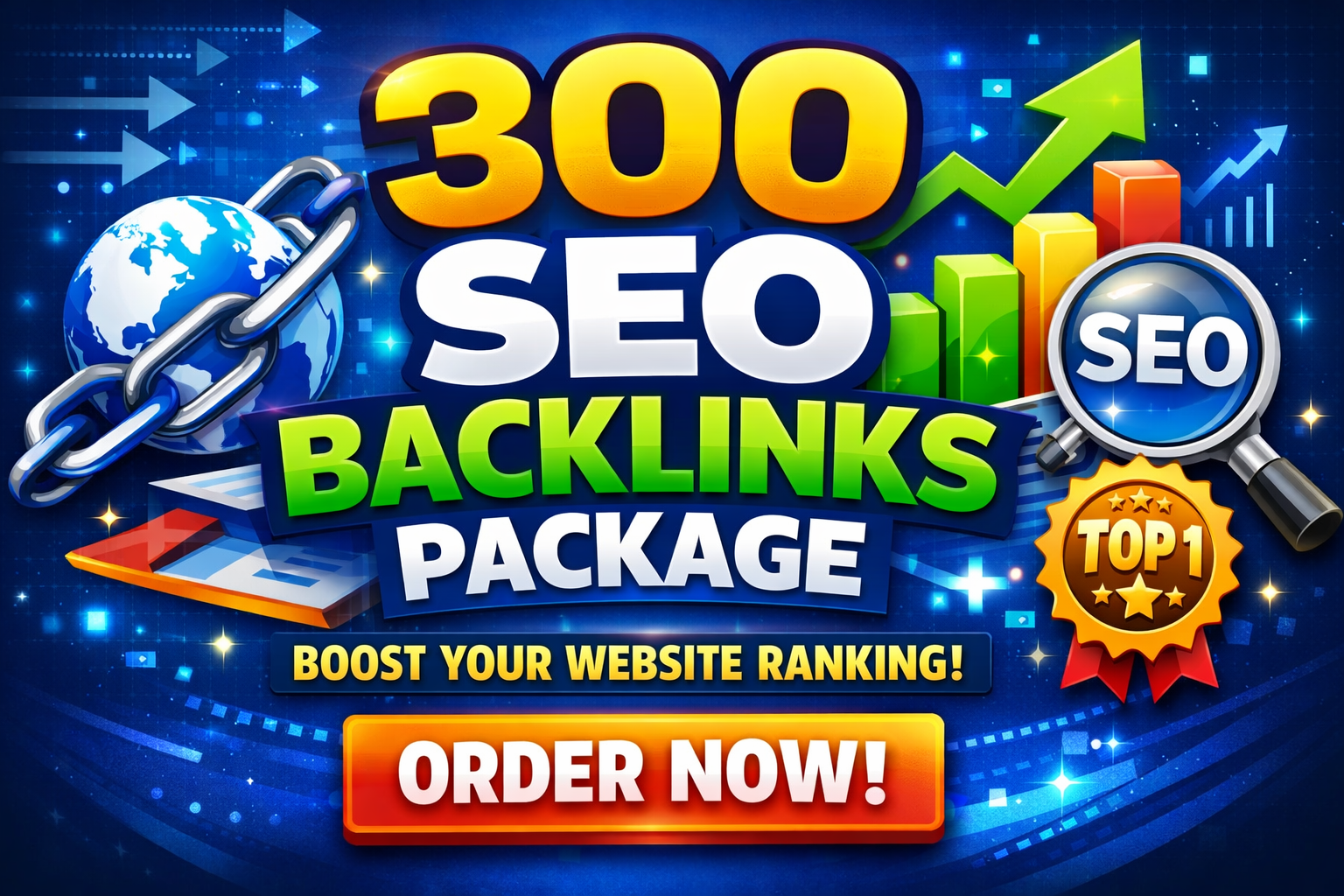 I will create 300 SEO backlinks package to boost your website ranking fast