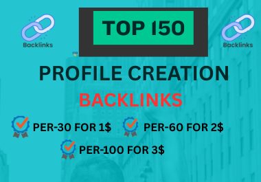 Fast ranking profile creation backlinks for your site...