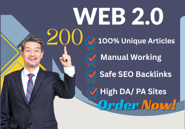 200+ High-Quality Web 2.0 Backlinks for SEO Ranking & Organic Traffic
