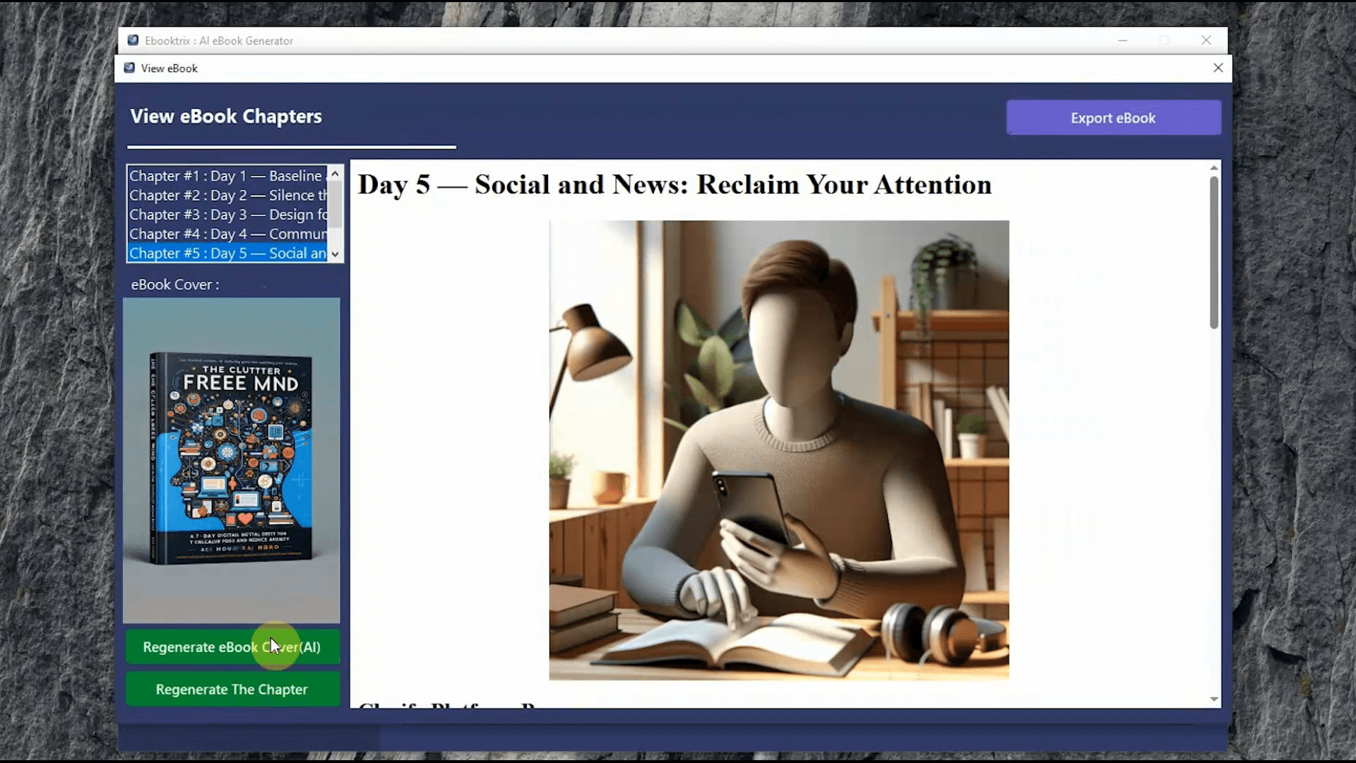 Ebooktrix : AI eBook Generator