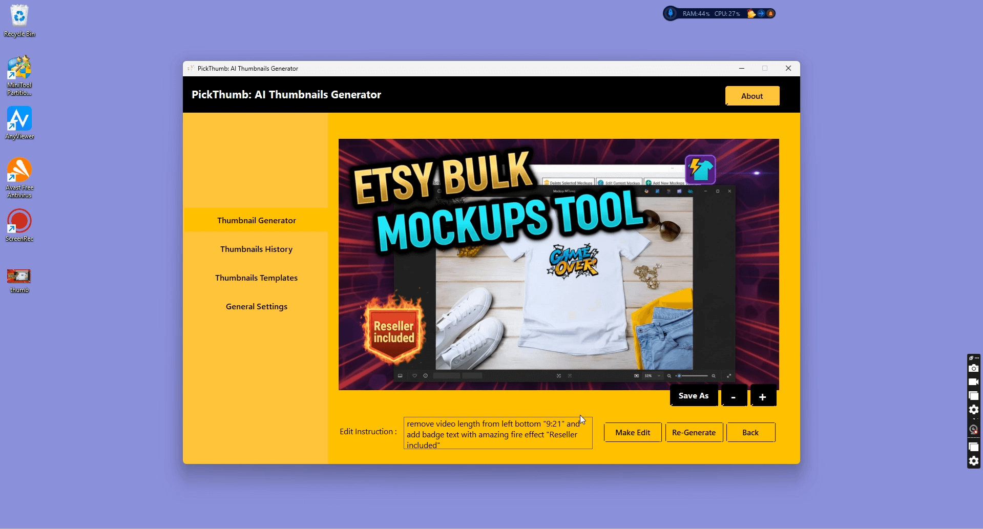 PickThumb &mdash; AI Thumbnails Generator