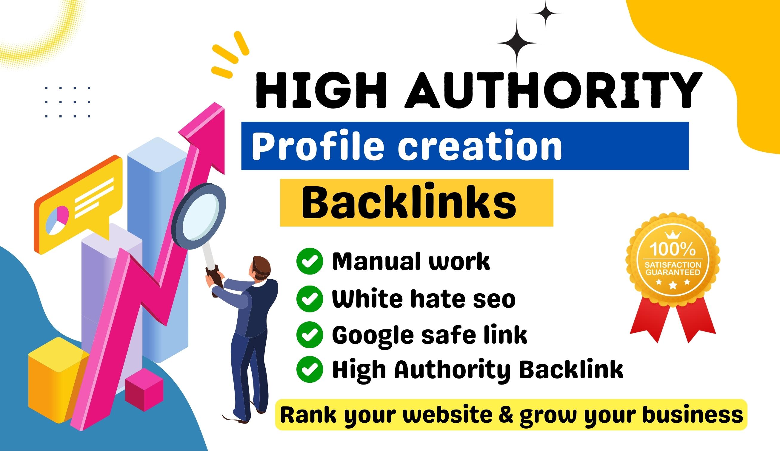Top 100 High Authority Profile Creation Backlinks