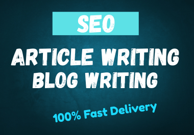 SEO Blog Writing & Article Writing Service for To...