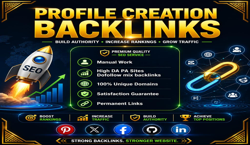 Build 100 Dofollow High Authority Profile Creation Ba...