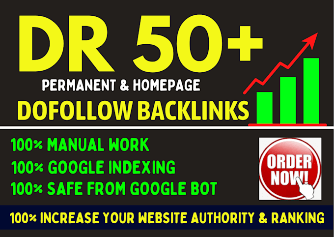 SEO Backlink Service - 50 High Authority DR50+ Links