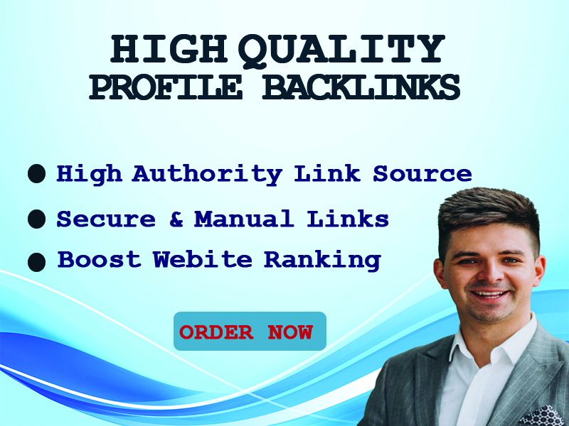 I will doing 100 high DA profile backlinks from your websites