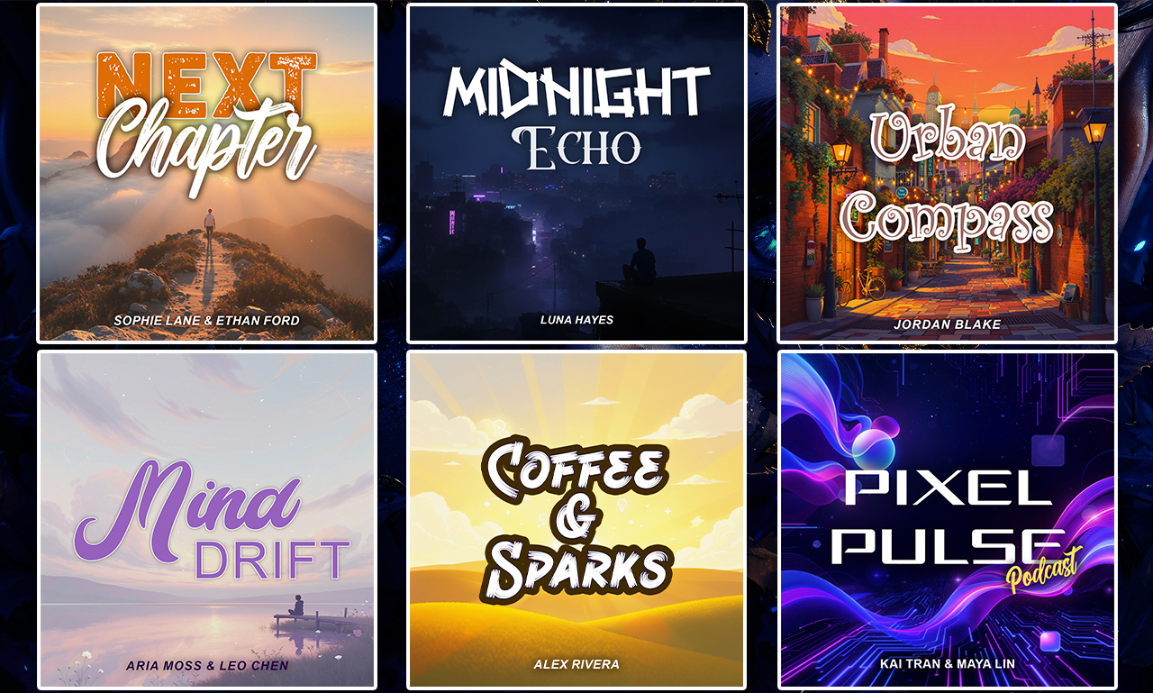 Design professional podcast cover art