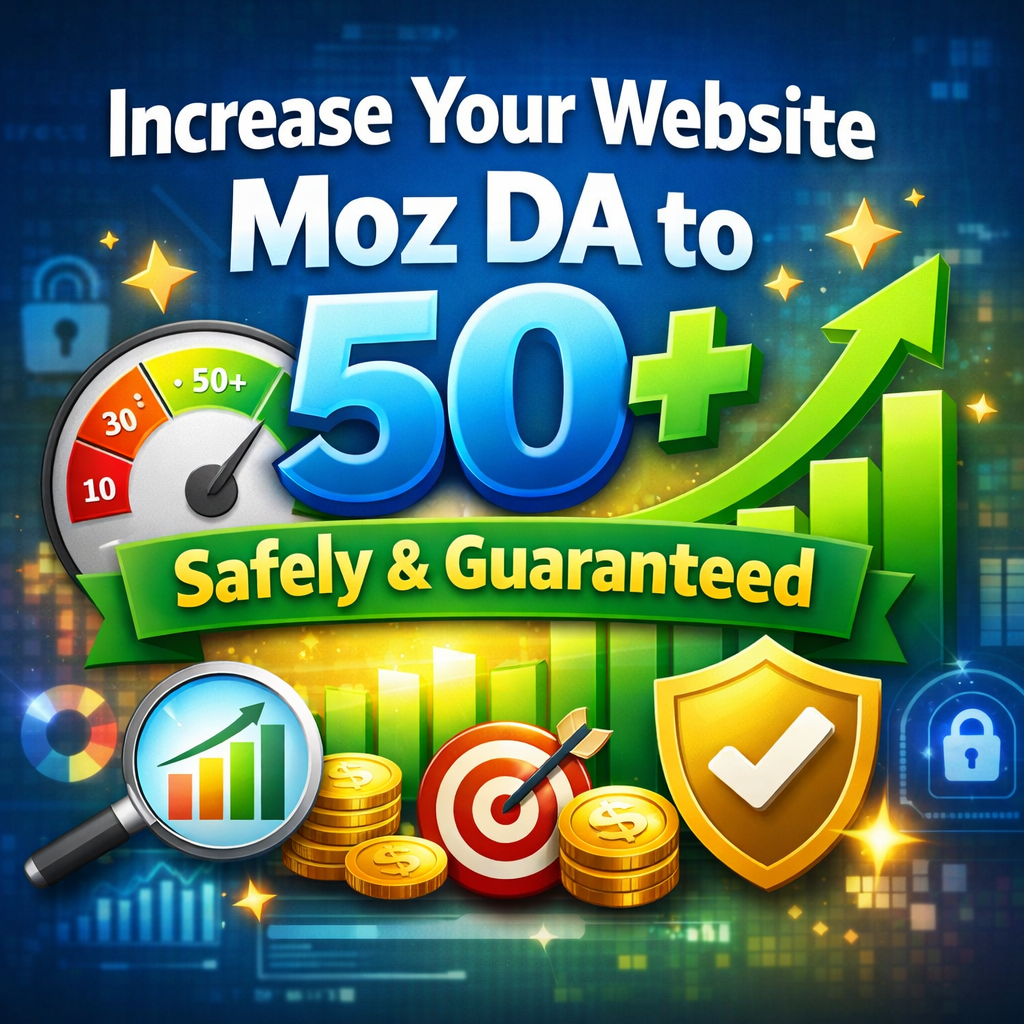 Increase Your Website Moz DA to 50+ Safely and Guaran...