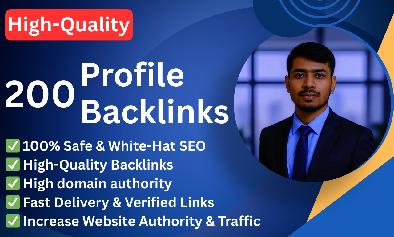 200 High-Quality Profile Backlinks for SEO Boost &amp...