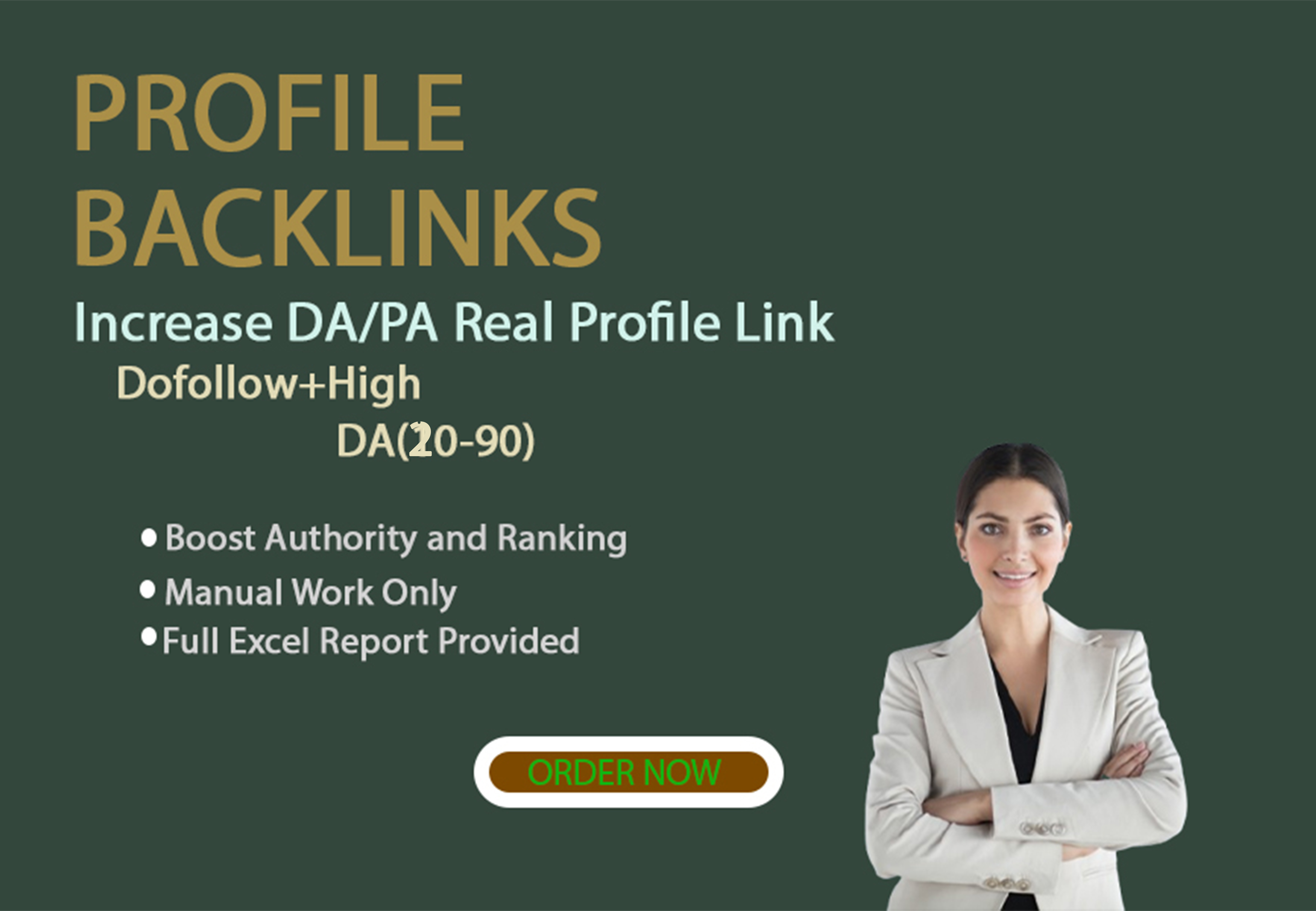 I will provide 100 manual high authority profile back...