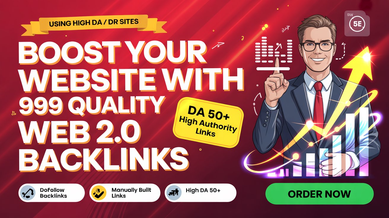 Boost Your Website with 999 Quality Web 2.0 Backlinks...