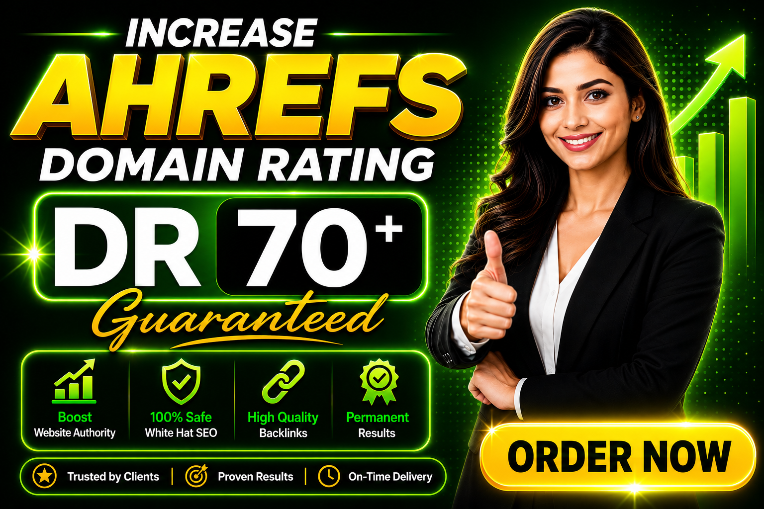 Increase Ahrefs DR Domain Rating 70 using high author...