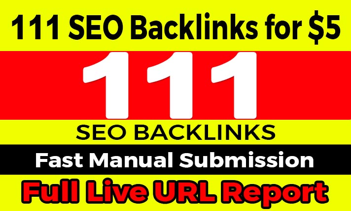 I Will Provide 111 SEO Backlinks for Your Website Lin...