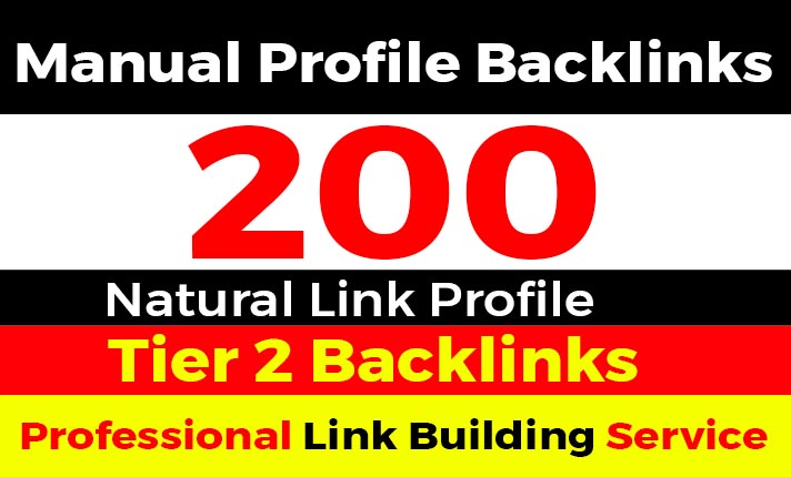 I Will Build 200+ Tier 2 Profile Backlinks to Strengt...