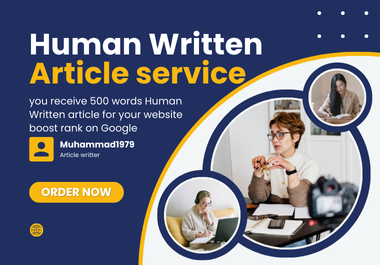 100% Human-Written SEO Articles For Organic Traffic