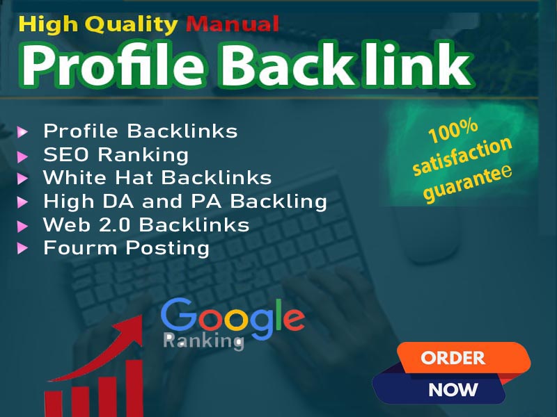 I will provide unique profile links and high da backl...