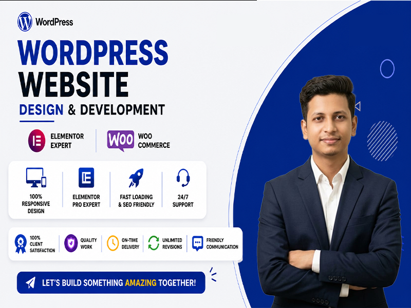 I will design, redesign and develop a modern WordPress website using Elementor