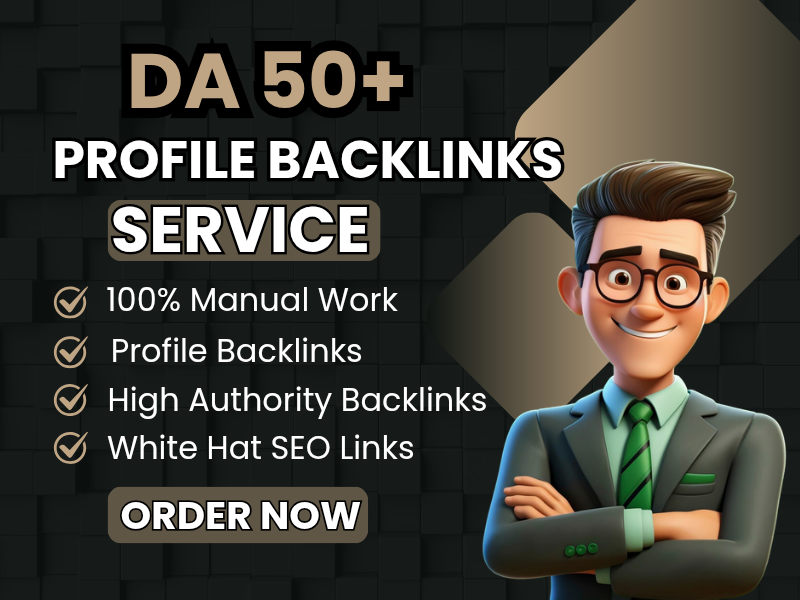 I will create powerful profile backlinks and high DA ...