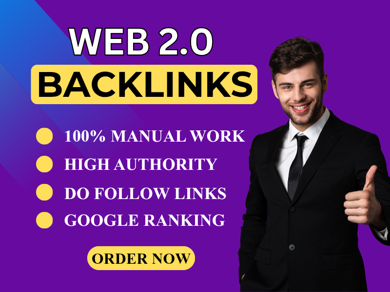 I will build high-quality Web 2.0 backlinks to improv...