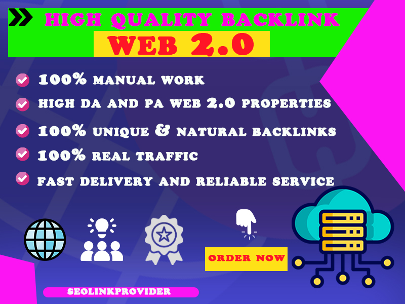 I Will Manually Create 100 High DA 50+ DO FOLLOW Web ...