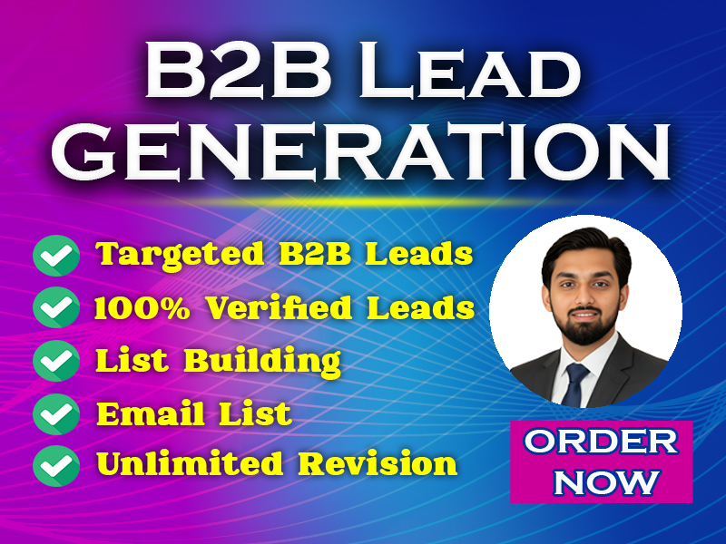 I will do B2B Lead Generation, data entry, Email list...