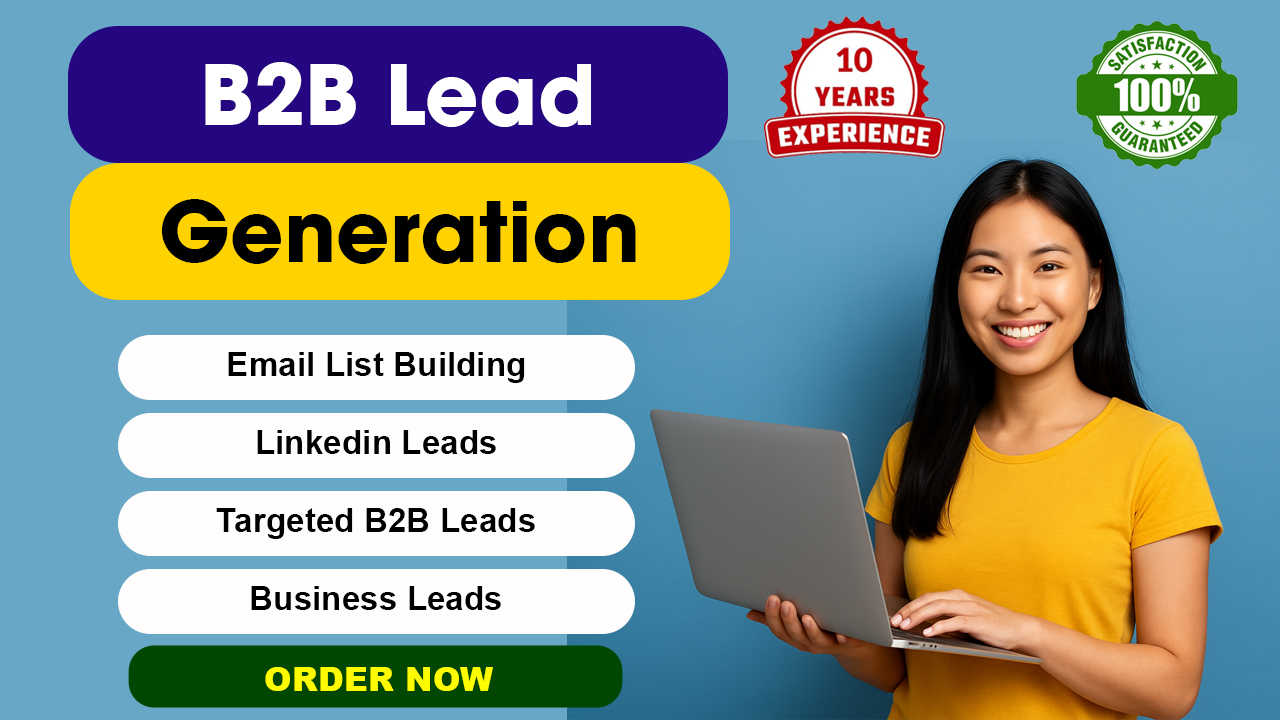 I Will Do Email, Linkedin & B2B Lead Generation Within 24 Hours