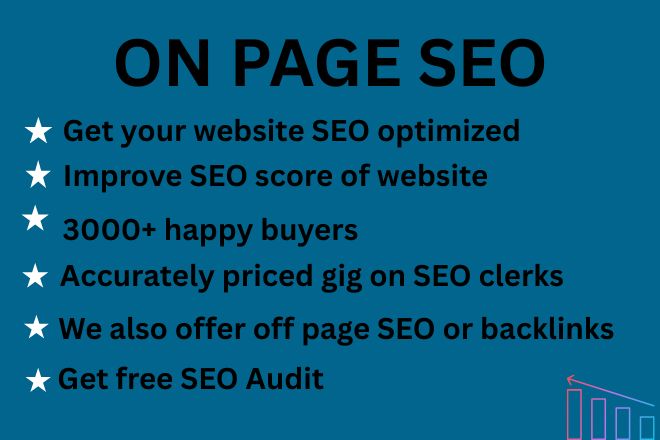 I Will Do Complete On-Page SEO Optimization to Rank Your Website on Google