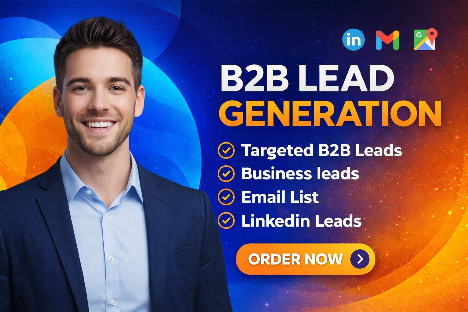 Provide GEO Targeted b2b lead generation for any industry LinkedIn lead