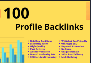 Increase Your SEO with 100 Profile Creation Links