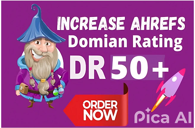 I will increase your website ahrefs domain rating dr ...