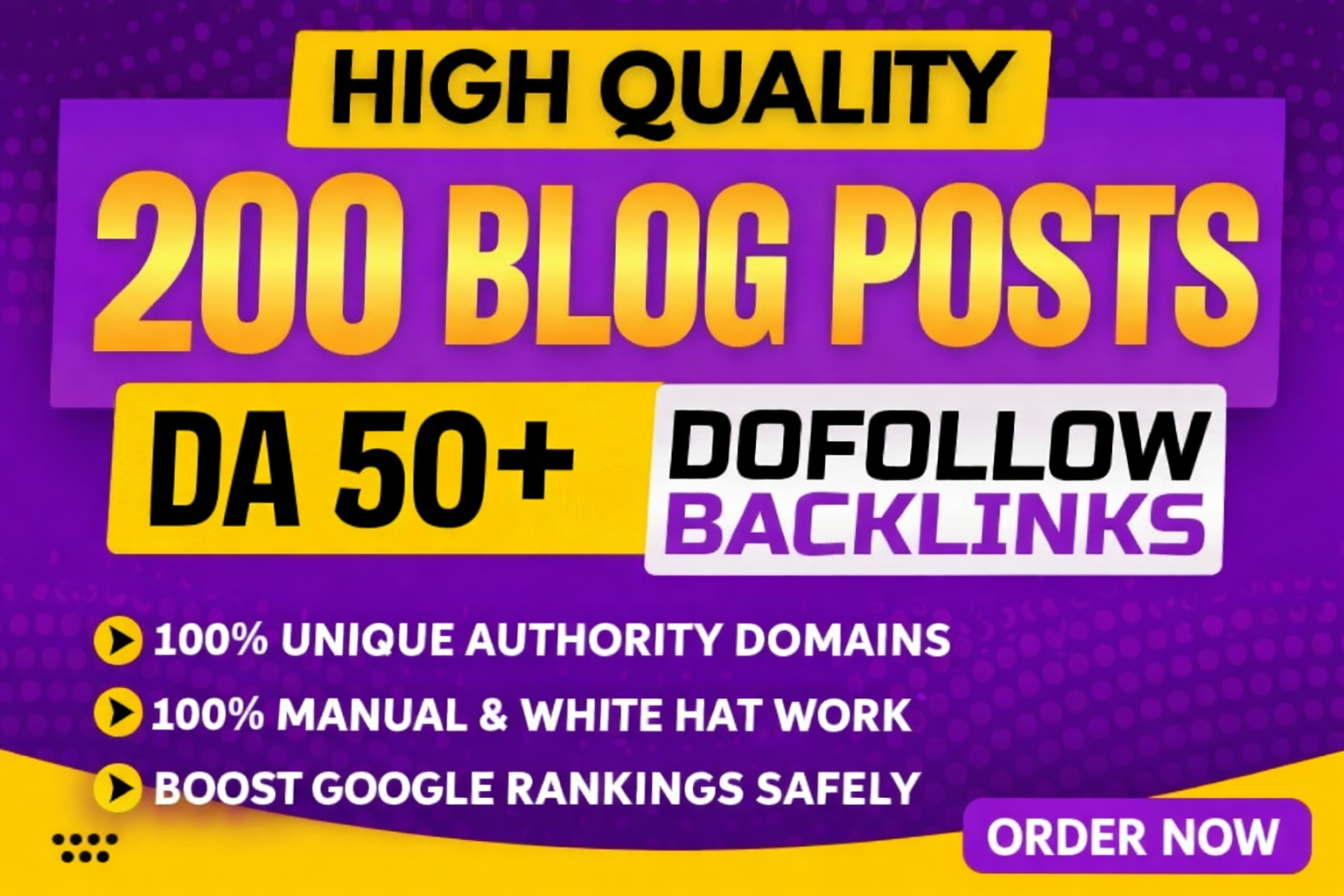 Create 200 Quality Blog Post Backlinks for Safe & Long-Term SEO
