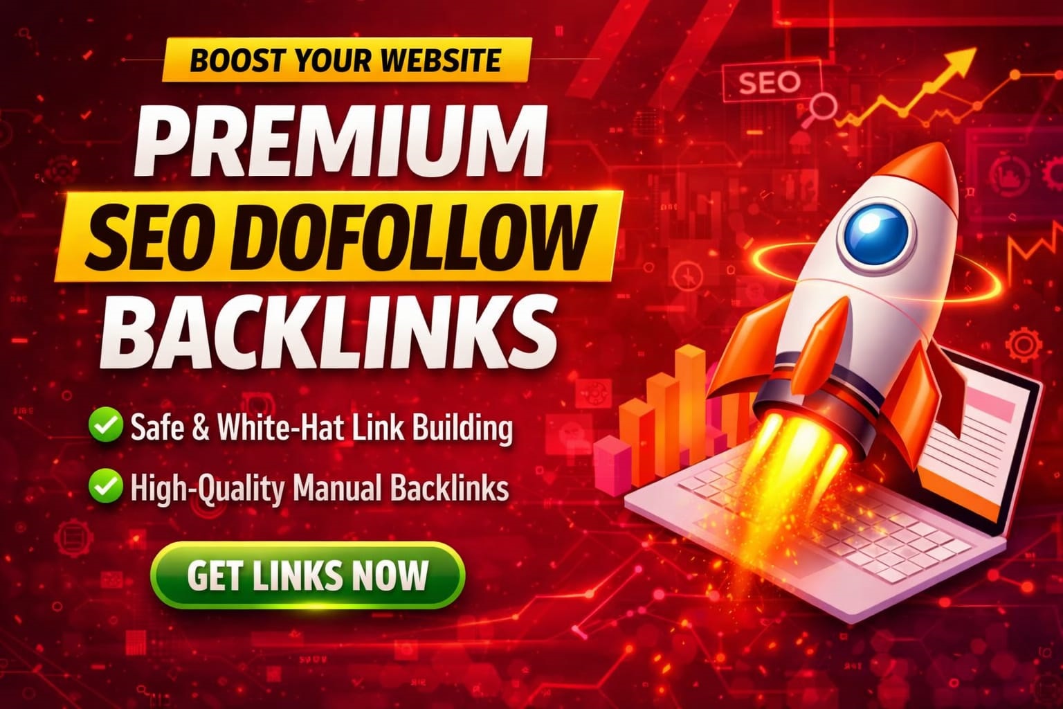 Create High-Quality Manual 250 DA50+ Do-Follow SEO Backlinks