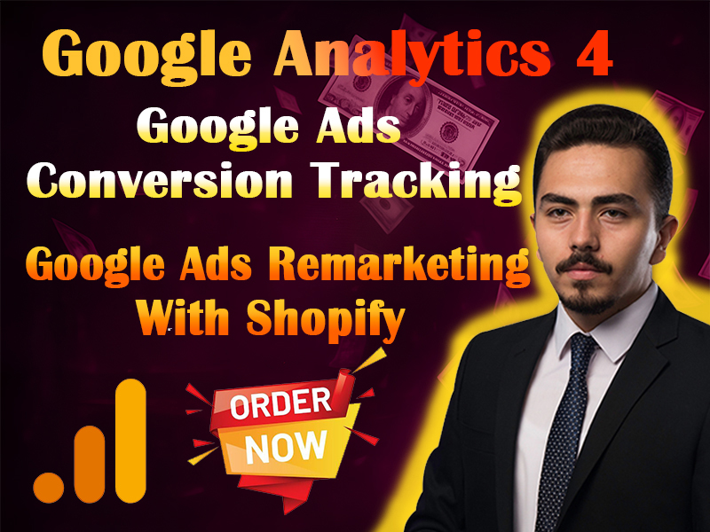 I will setup GA4, Google Tag Manager, conversion tracking & ecommerce tracking perfectly