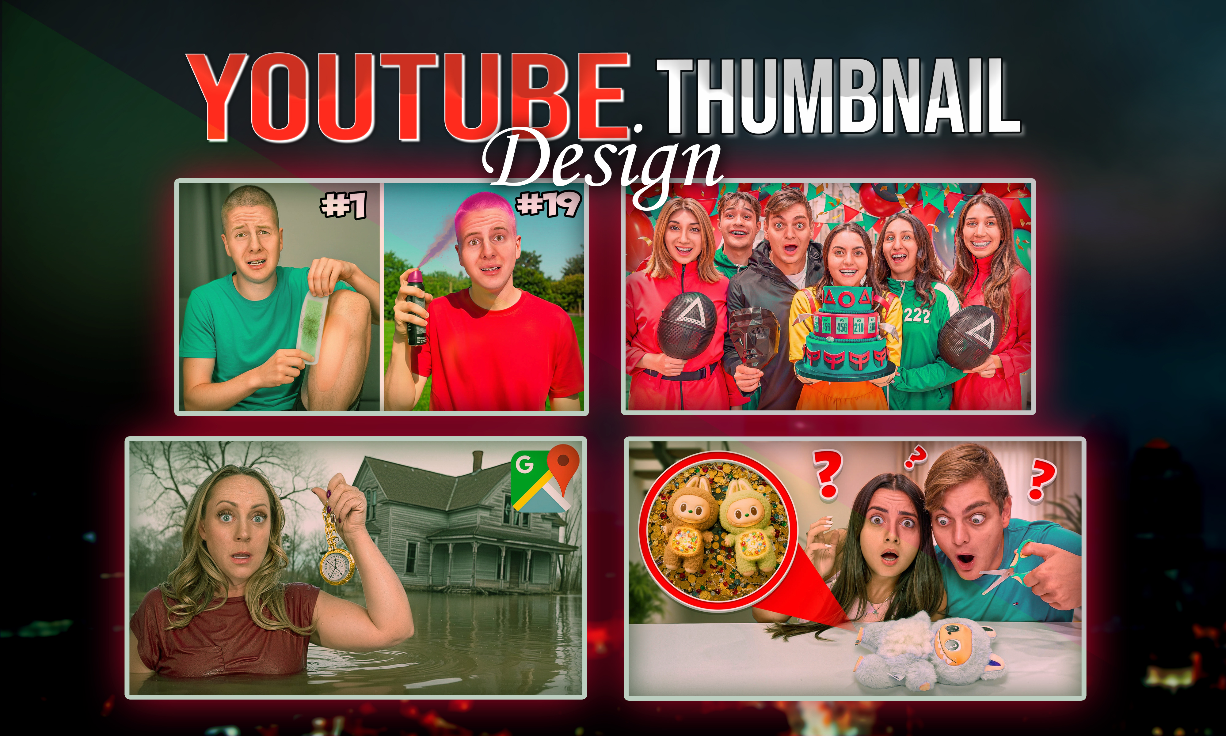 I will design eye catching video thumbnails to boost CTR