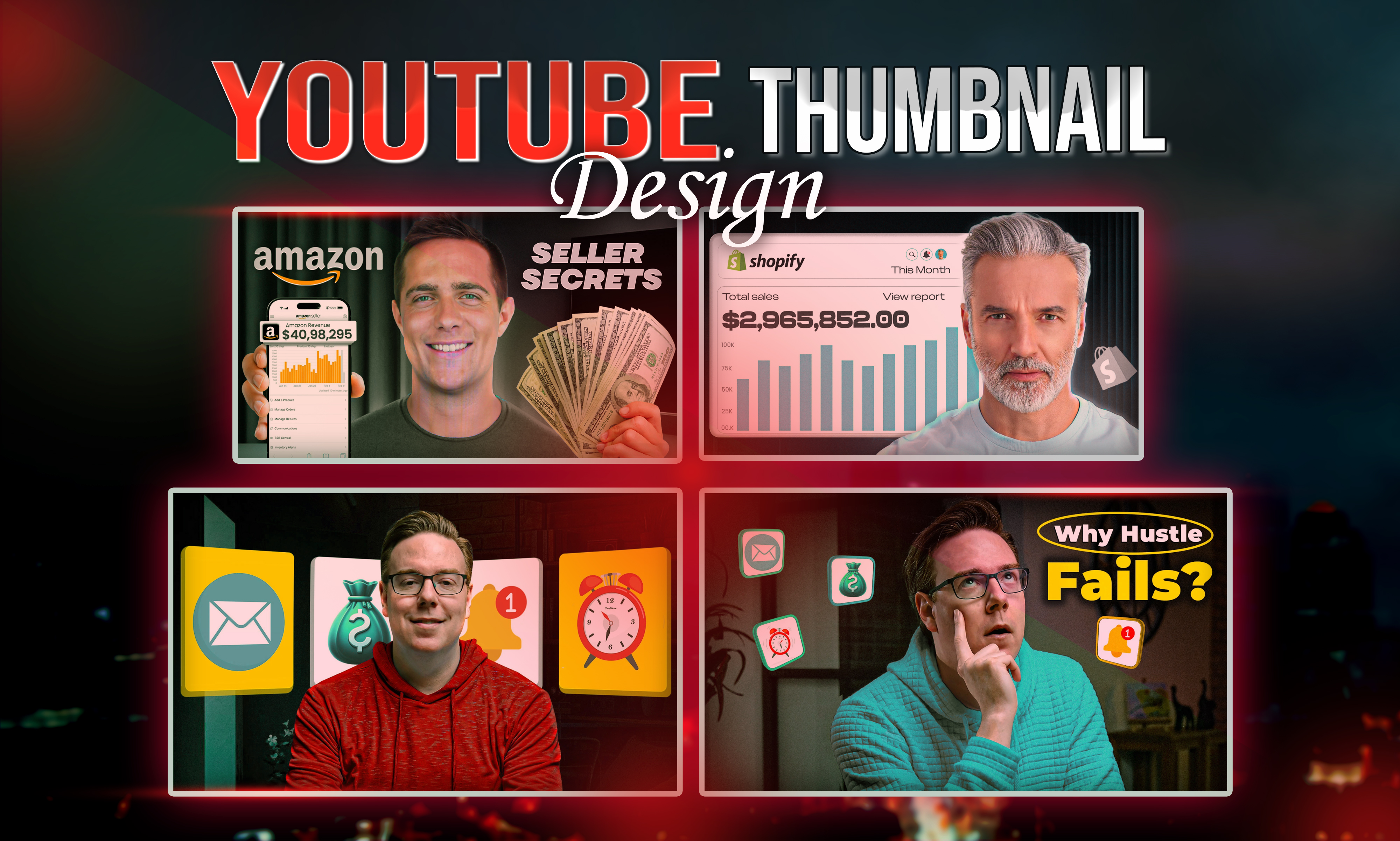 I will design eye catching video thumbnails to boost CTR