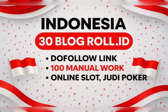 I wil do 100 high quality id indonesian dofollow backlinks