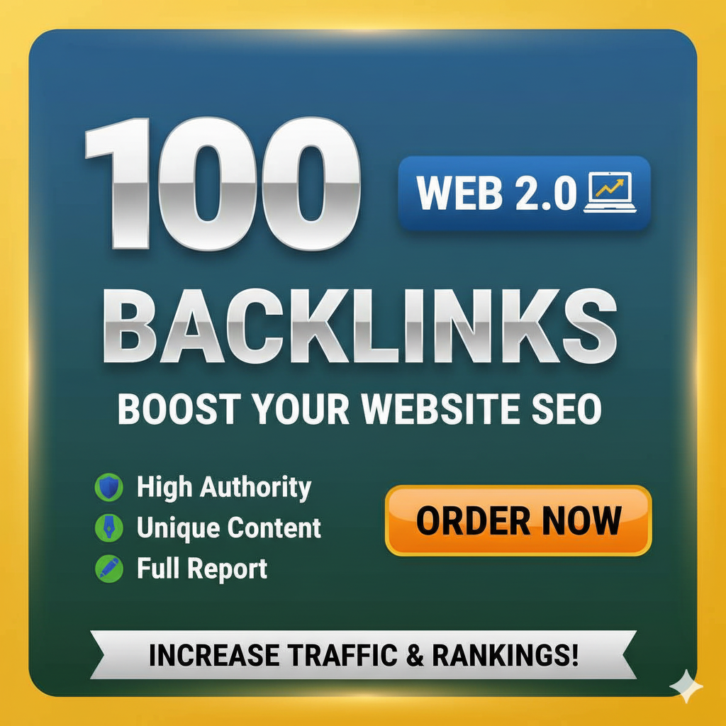 I will provide 100 white hat web 2.0 backlinks for long term SEO